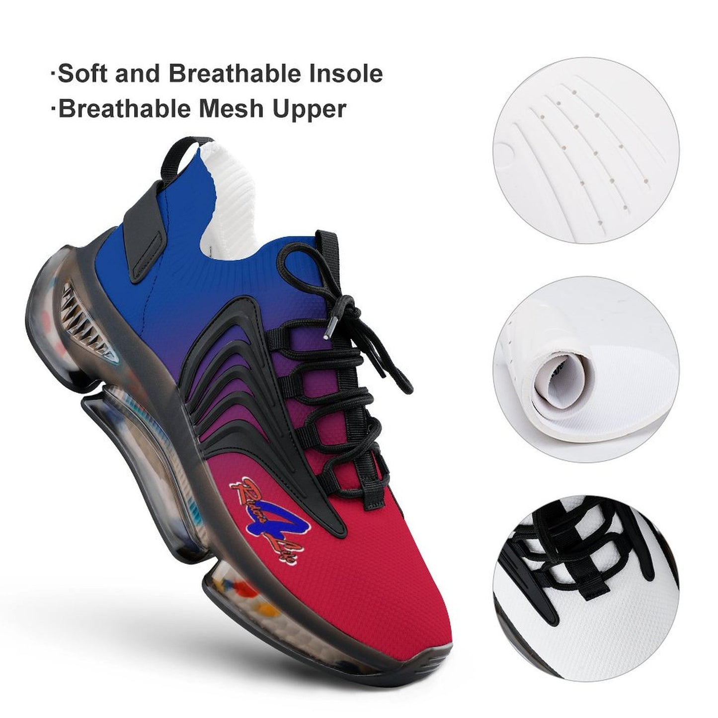 R4L Mesh Sneakers - Red/Blu