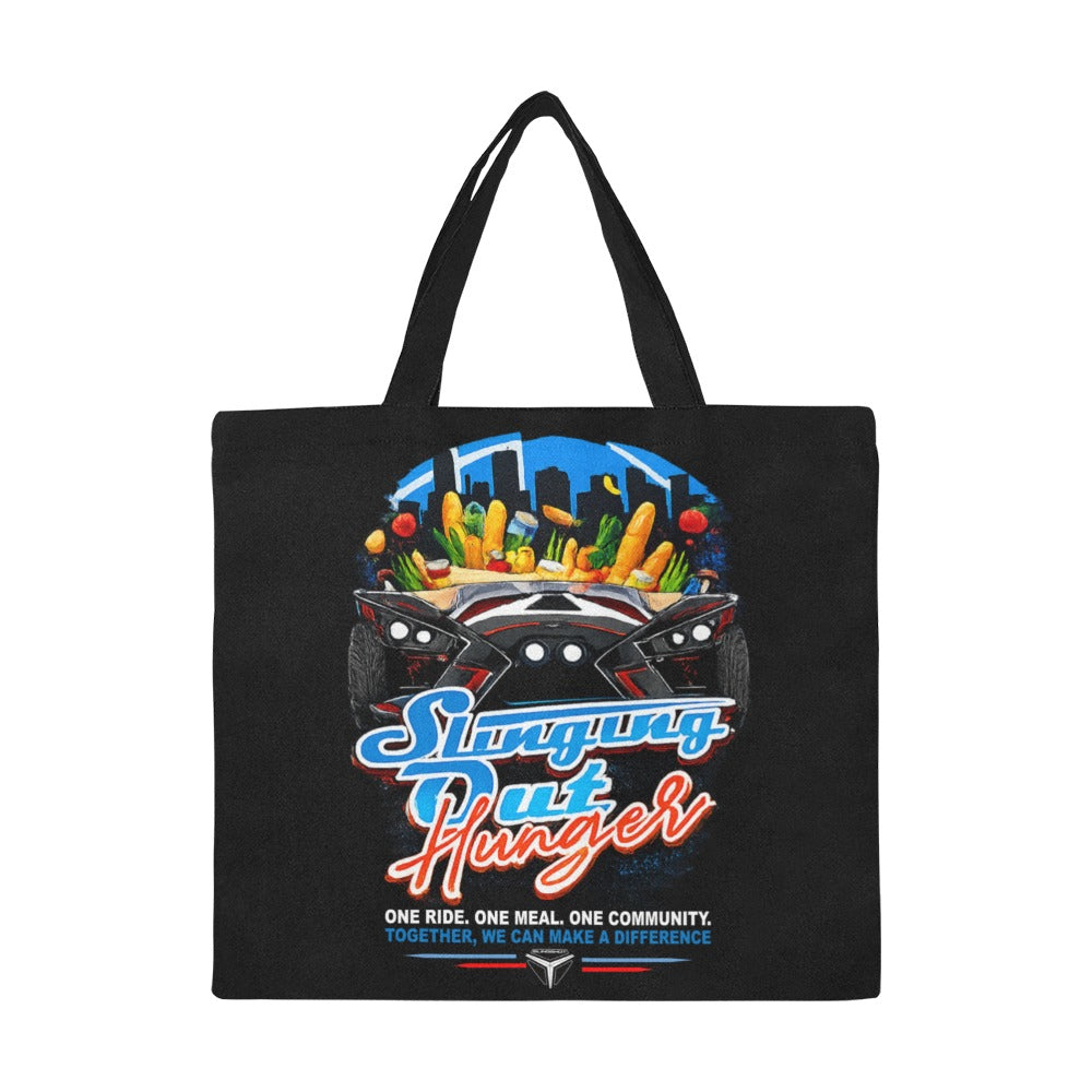 R4L Slinging out Hunger Canvas Tote Bag - Blk