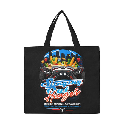 R4L Slinging out Hunger Canvas Tote Bag - Blk
