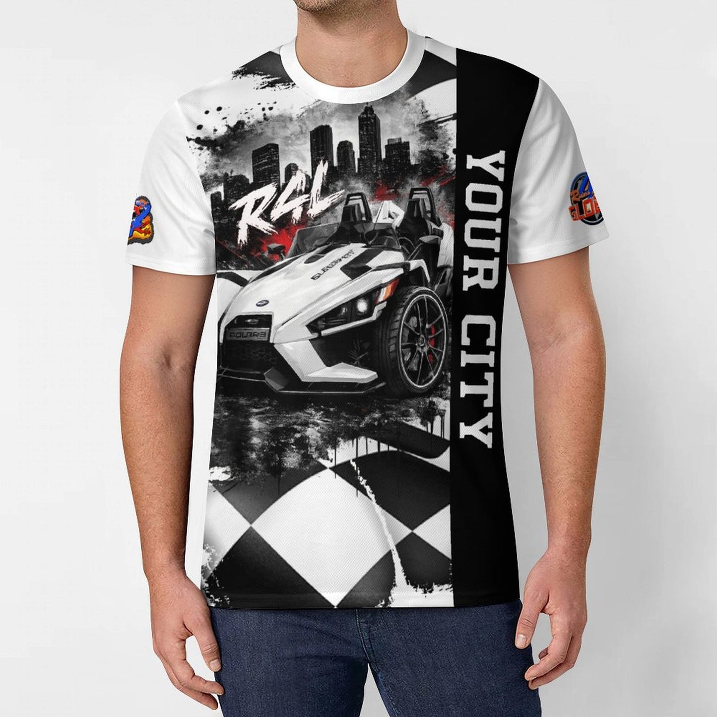 R4L Monochrome Cityscape Ice Silk Tee - Slingshot