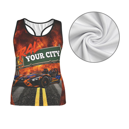 R4L Slingshot Racerback Tee Orange Flame