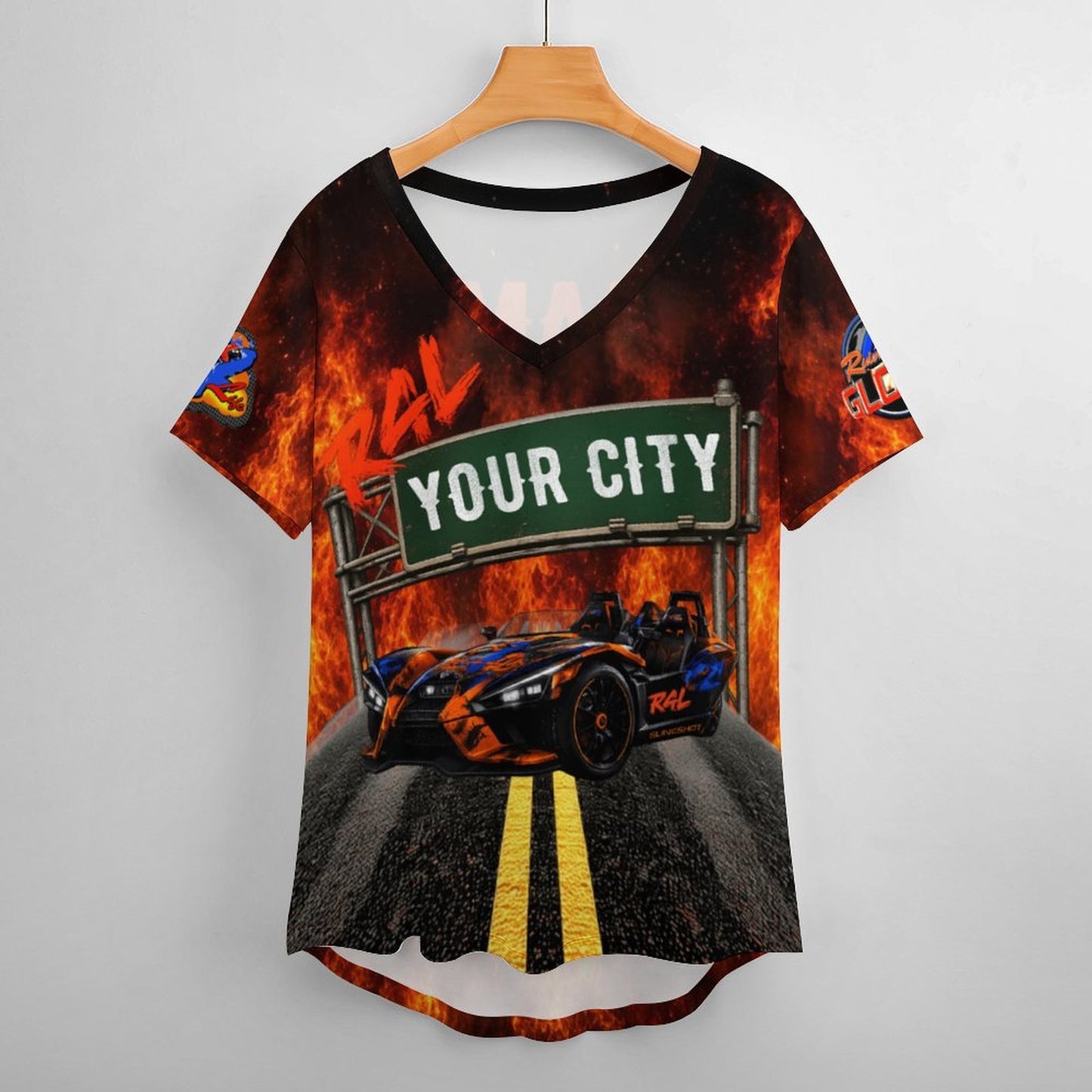 R4L Slingshot Ice Silk Women's Tee Orange Flame