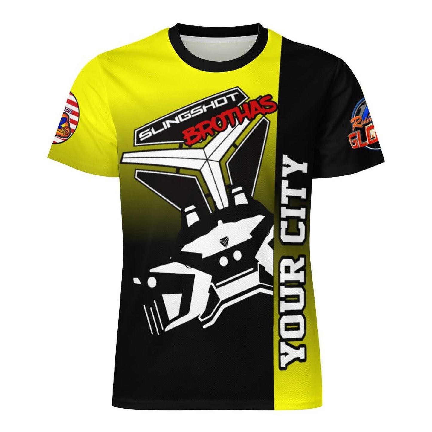 R4L Slingshot Brothas Ice Silk Tee Ylw Gradient
