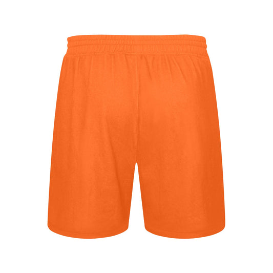 R4L Mens Knicks Men's Mid-Length Casual Shorts Orange