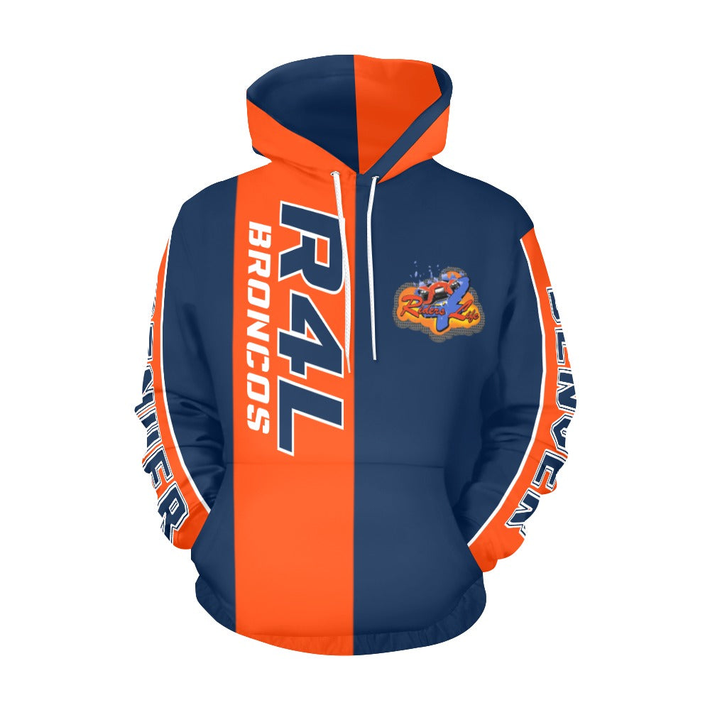 R4L Broncos Heavyweight Dry Fit Hoodie