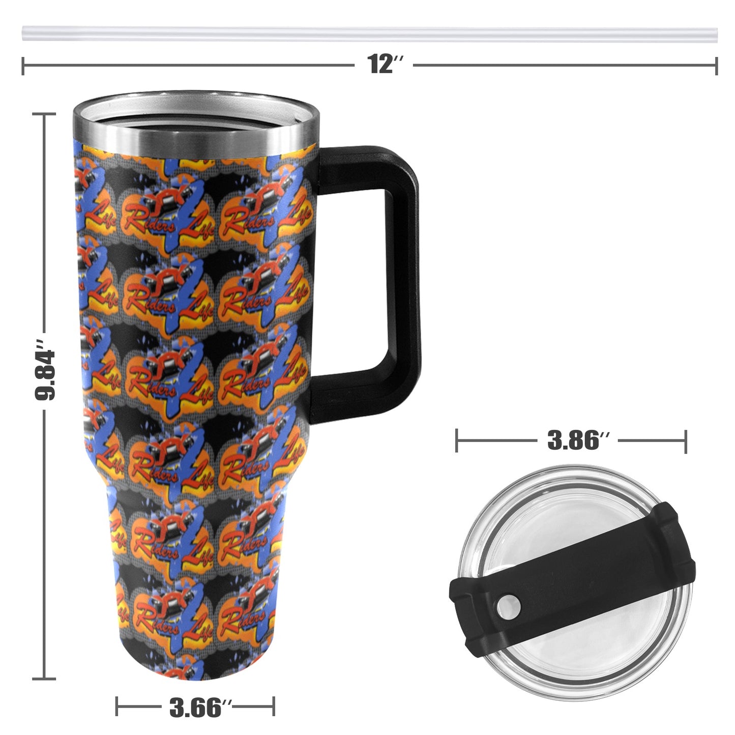 R4L Color-pop 40oz Stainless Steel Stanley Mug 40oz Tumbler with Black Handle