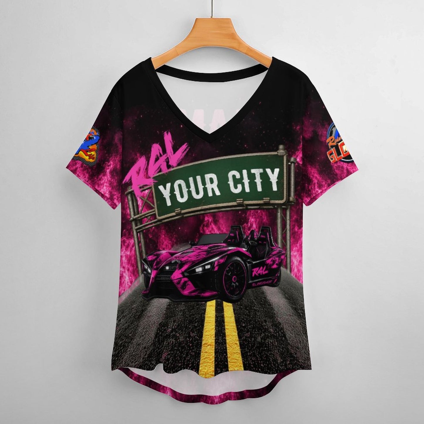 R4L Slingshot Ice Silk Women's Tee Pink Flame