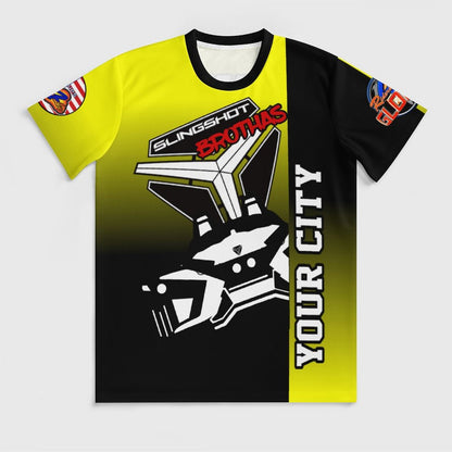 R4L Slingshot Brothas Ice Silk Tee Ylw Gradient