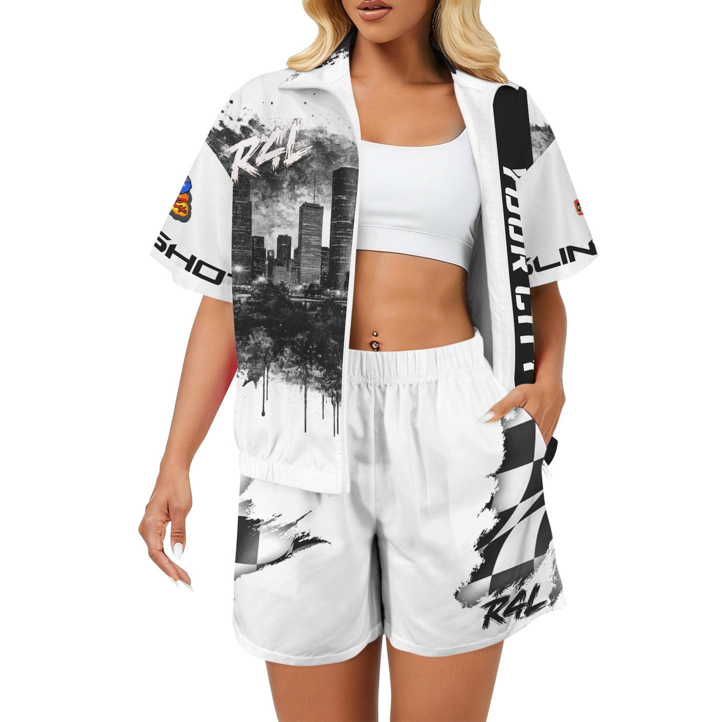 R4L Womens Monochrome Two Piece Ponjee Sun Protection - Slingshot