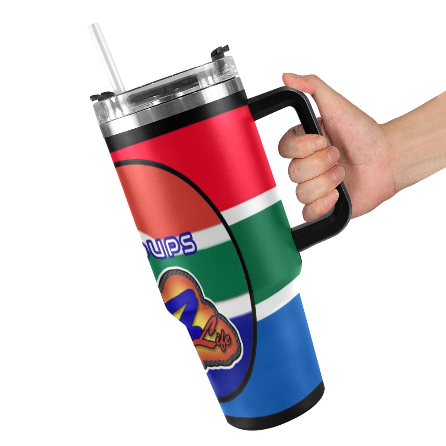 R4L 40oz South Africa Stainless Steel Stanley Mug 40oz Tumbler with Black Handle