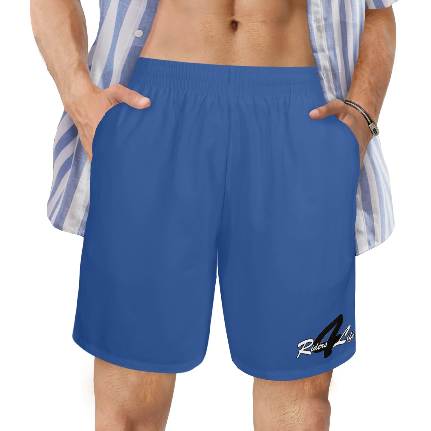 R4L Mens Casual Mid-Length Mesh Lined Summer Shorts - 7 Colors
