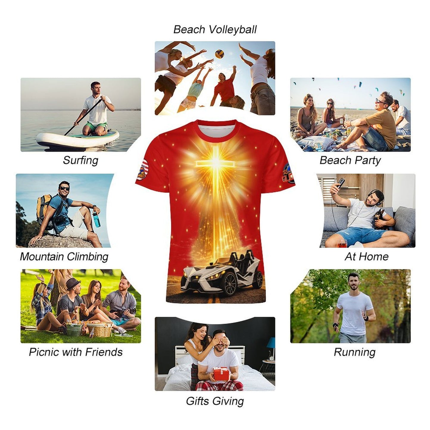 R4L Protected Rider Ice Silk Tee - Red