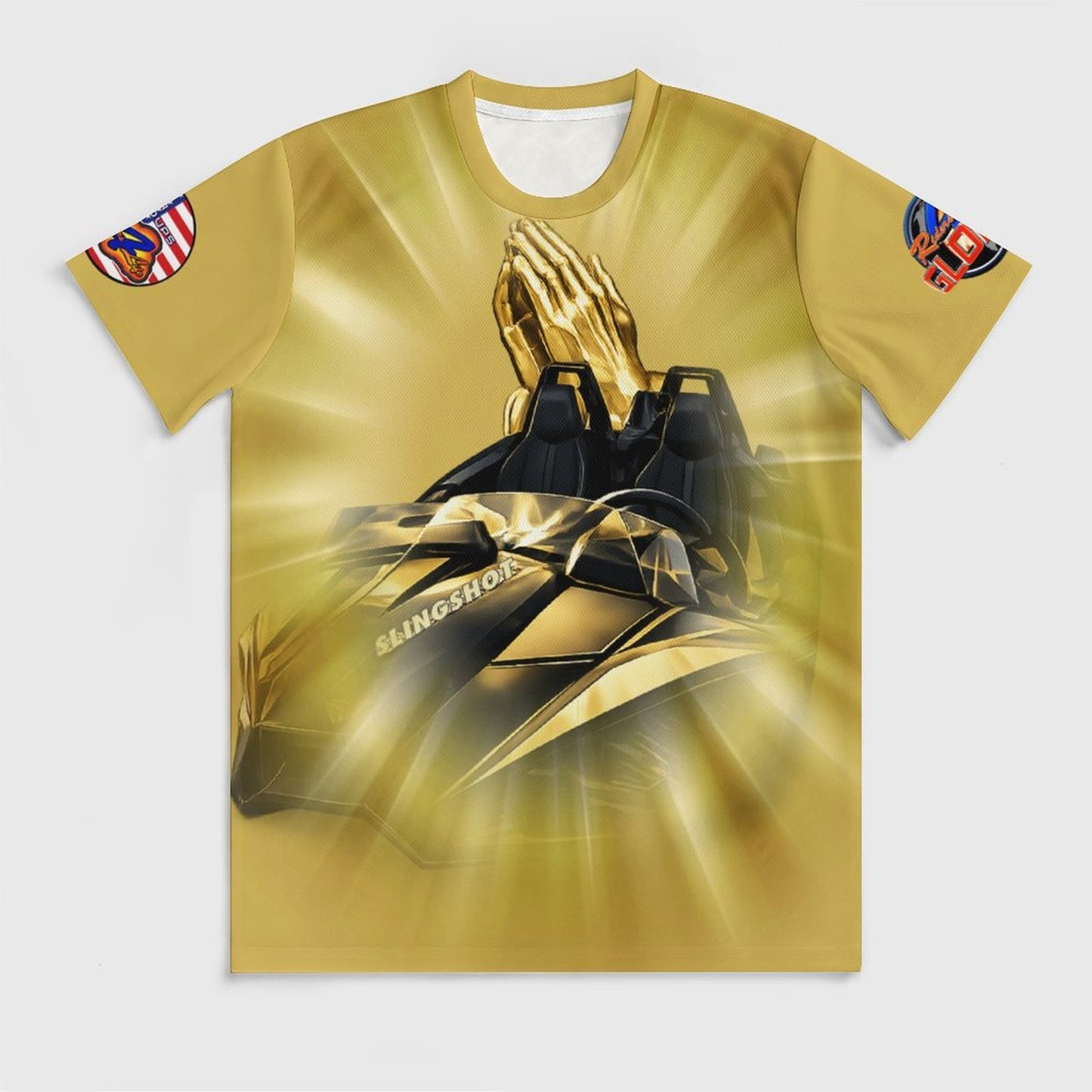R4L Ride with Faith Ice Silk Tee - Gld