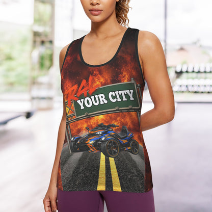 R4L Can Am Racerback Tee Orange Flame