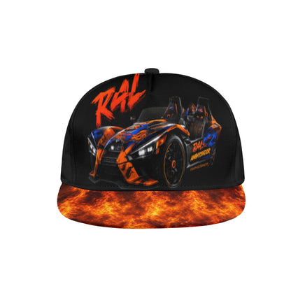 R4L Slingshot Snapback Hat Orange Flame