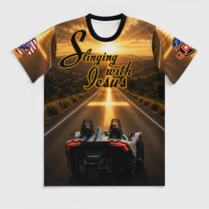 R4L Slinging with Jesus Road Cross Ice Silk Tee