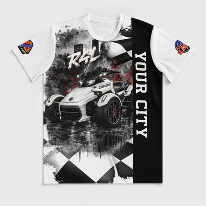 R4L Monochrome Cityscape Ice Silk Tee - Can Am