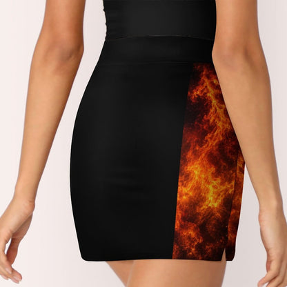 R4L Skort with Pockets Orange Flame
