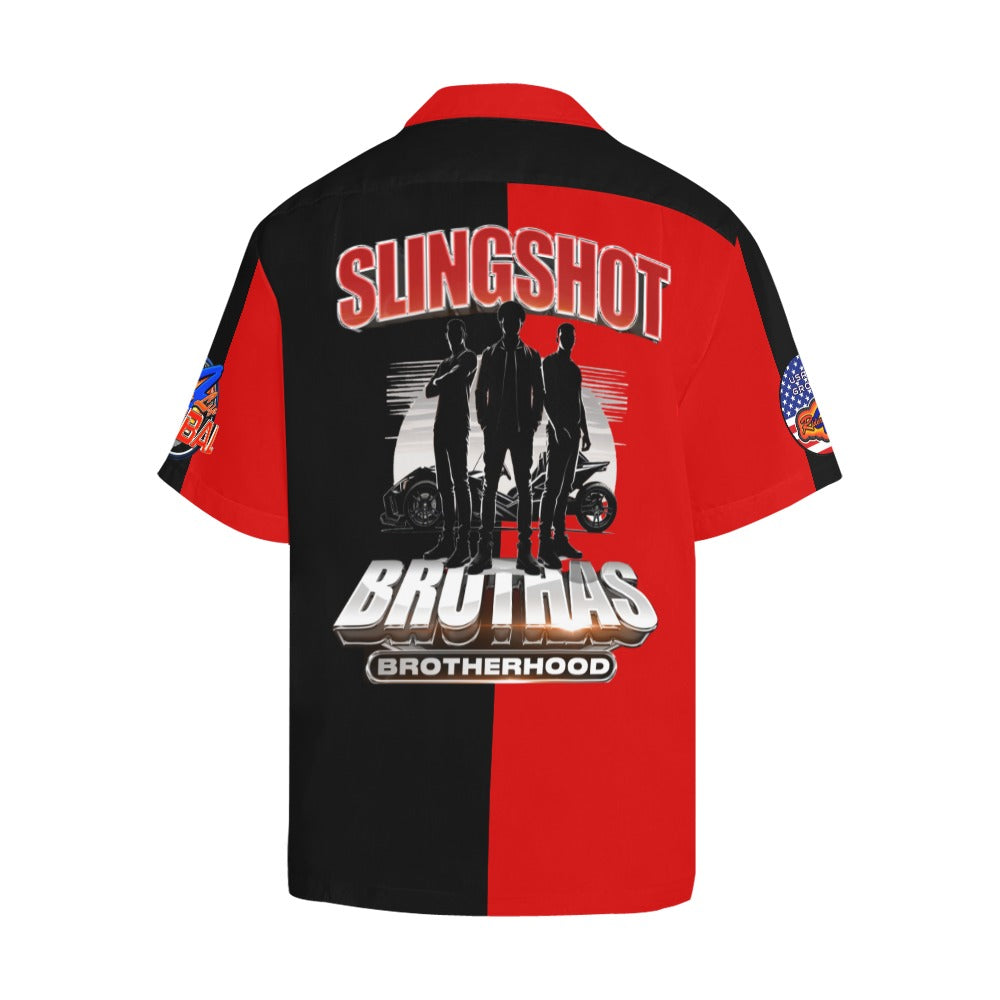 R4L Slingshot Brothas Short Sleeve Button Down - Red