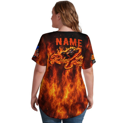 R4L Can Am Ice Silk Women's Tee Orange Flame
