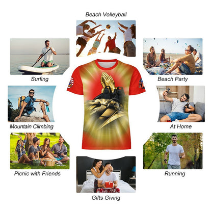 R4L Ride with Faith Ice Silk Tee - Red