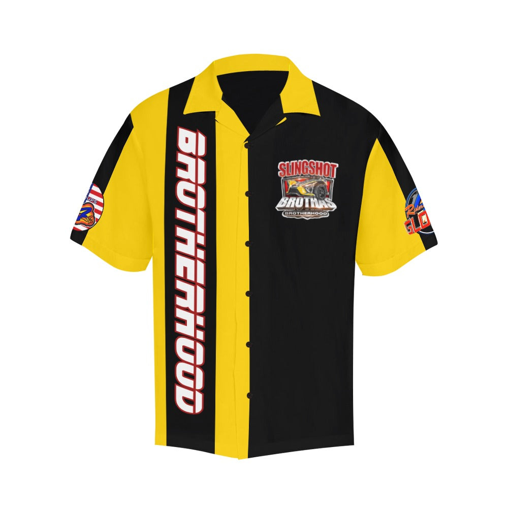 R4L Slingshot Brothas Short Sleeve Button Down - Ylw