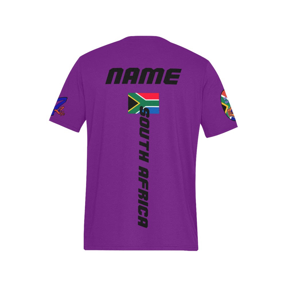 R4L South Africa Tees - Blk SS - Add Your Name - 9 Colors