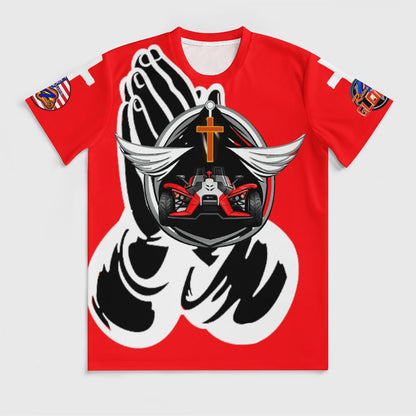 R4L Protected by Prayer Ice Silk Tee- Red