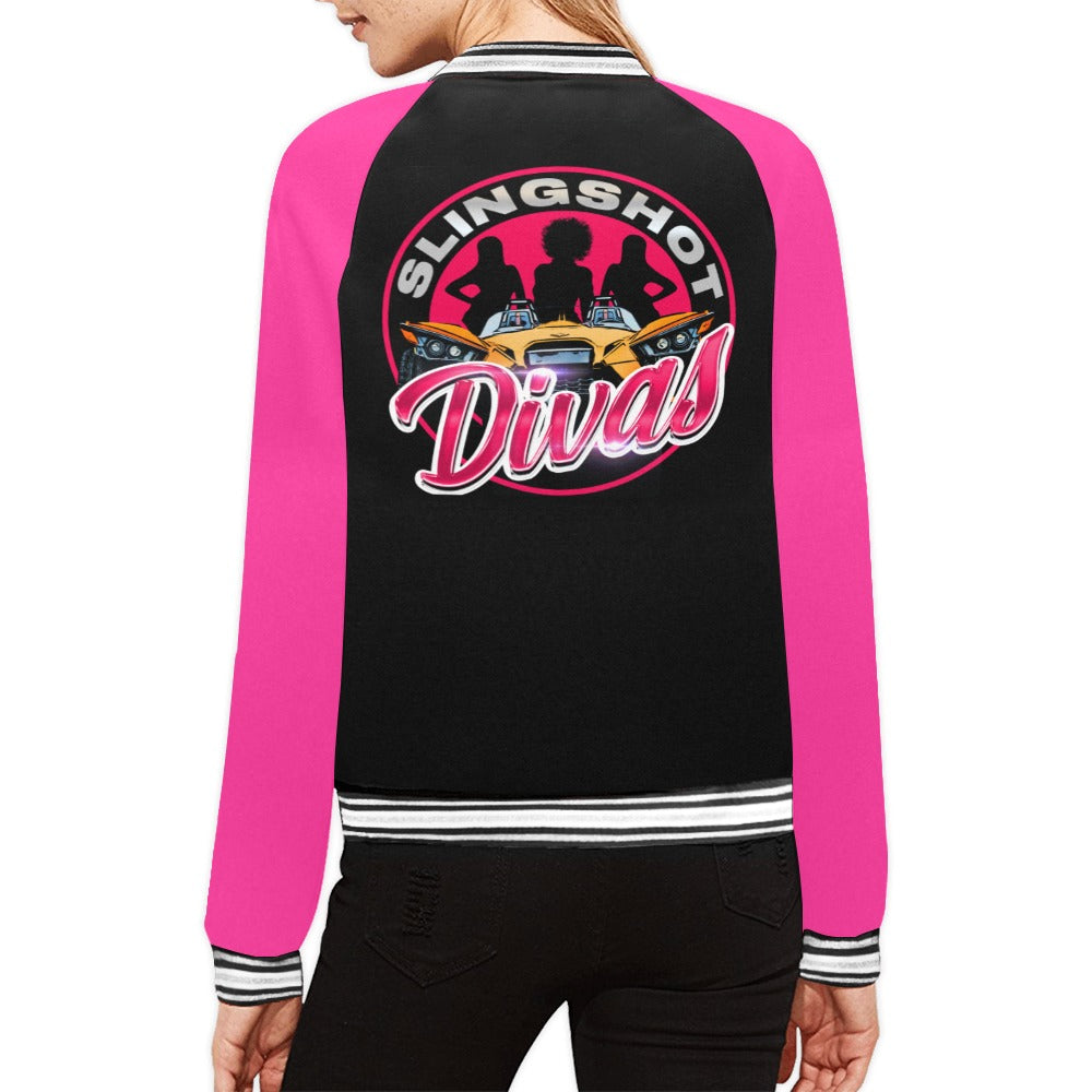 R4L Slingshot Divas Varsity Style Jacket Blk
