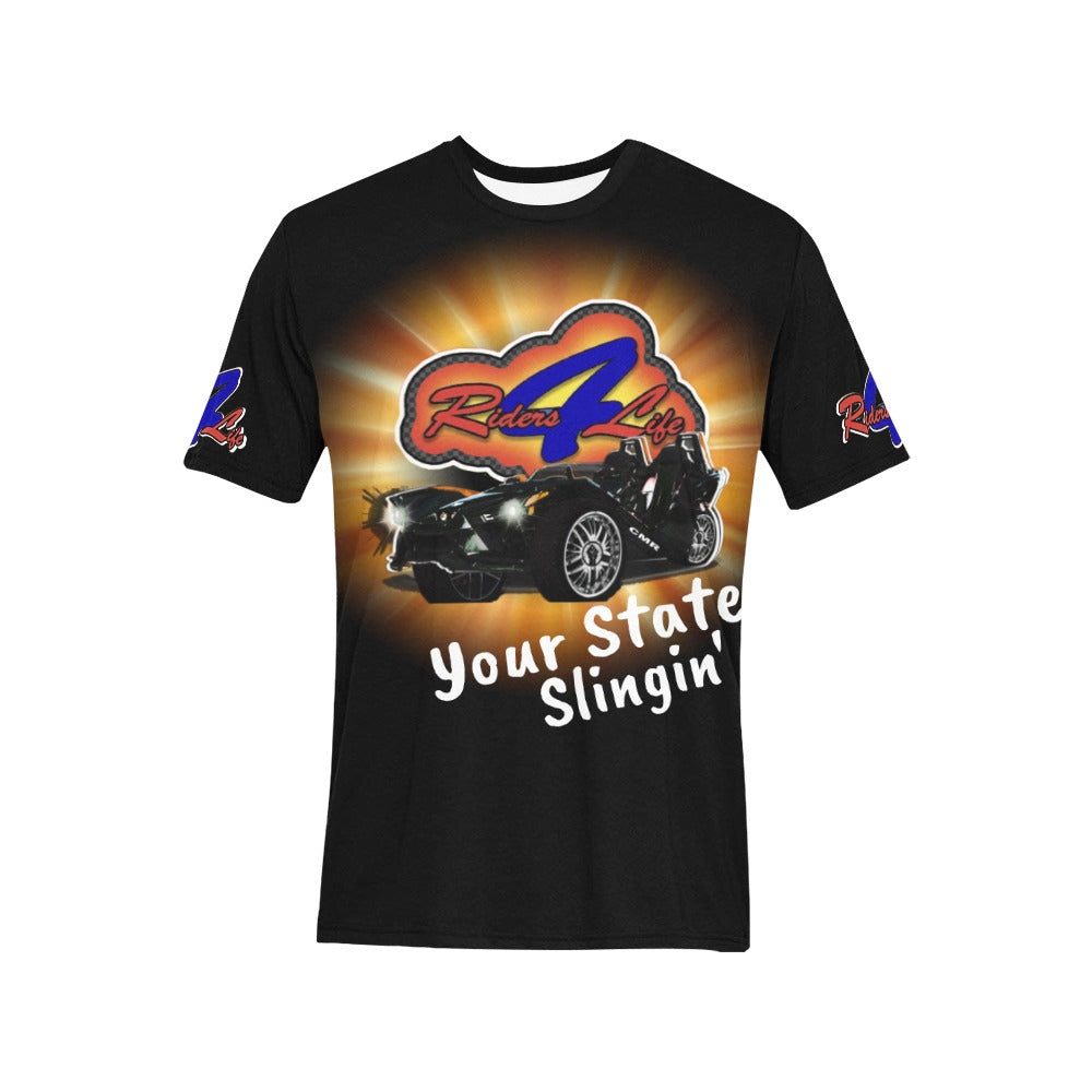 R4L Customizable USA Groups Casual Tee - Add your City, State and Name - 8 Colors