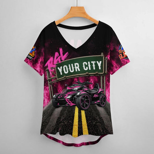 R4L Can Am Ice Silk Women's Tee Pink Flame