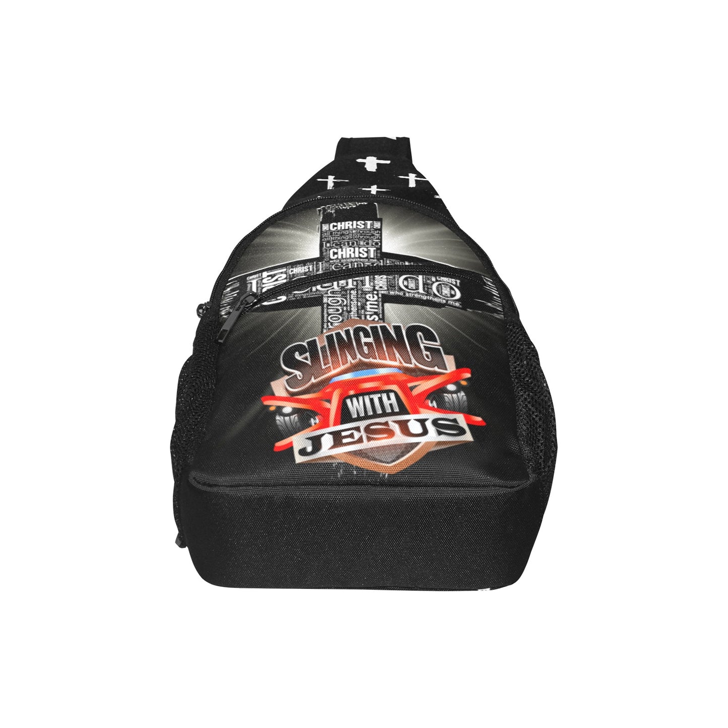 R4L Slinging with Jesus Crossbody Bag Black