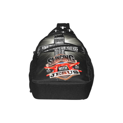 R4L Slinging with Jesus Crossbody Bag Black