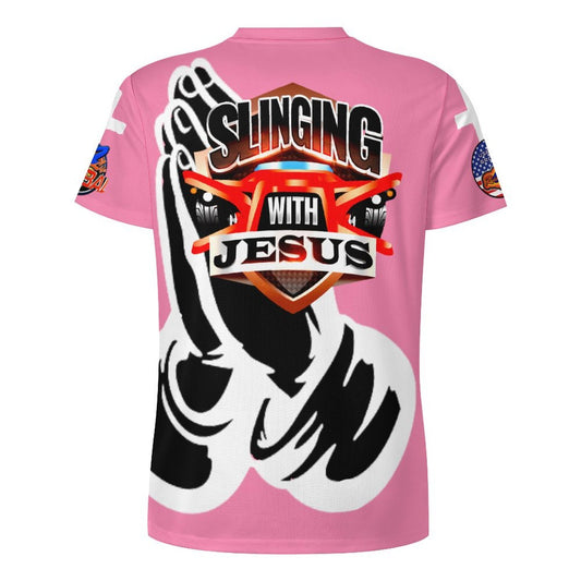R4L Protected by Prayer Ice Silk Tee- Pnk