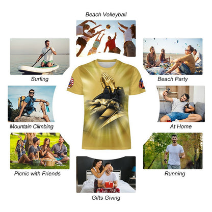 R4L Ride with Faith Ice Silk Tee - Gld
