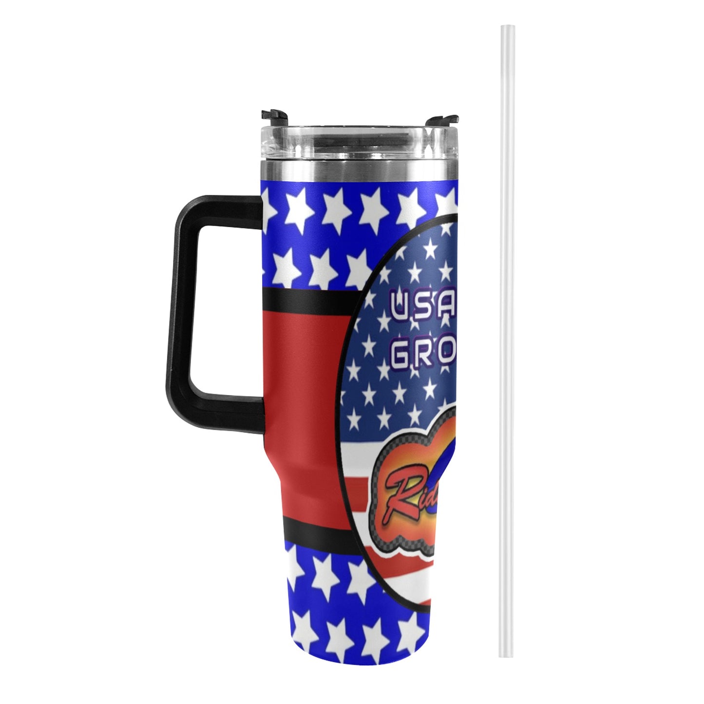 R4L USA Groups 40oz Stainless Steel Stanley Mug 40oz Tumbler with Black Handle