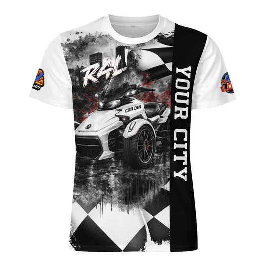 R4L Monochrome Cityscape Ice Silk Tee - Can Am
