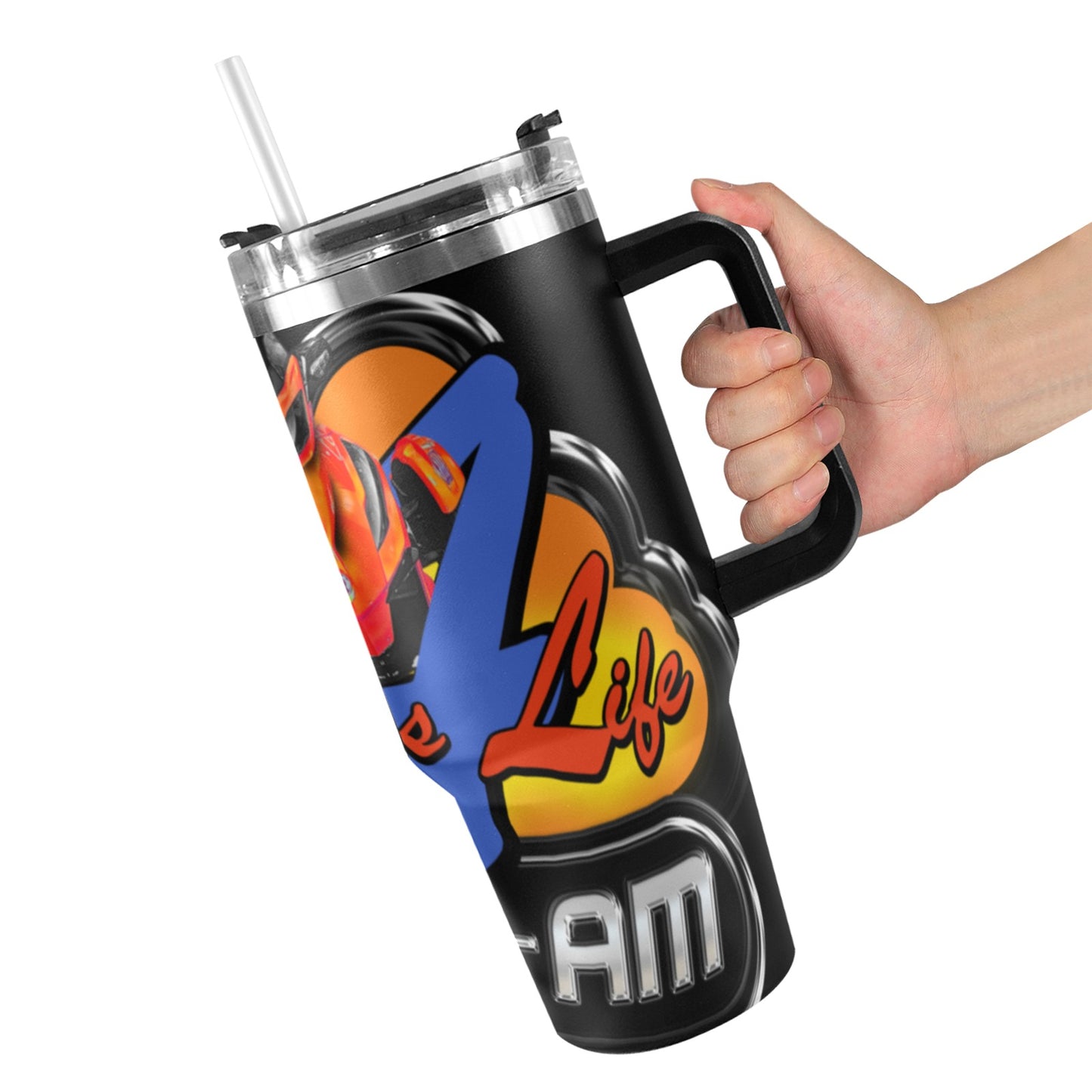 Can Am 40oz Stainless Steel Stanley Mug 40oz Tumbler with Black Handle