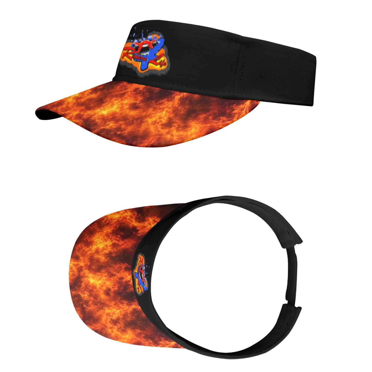 R4L Visor Orange Flame
