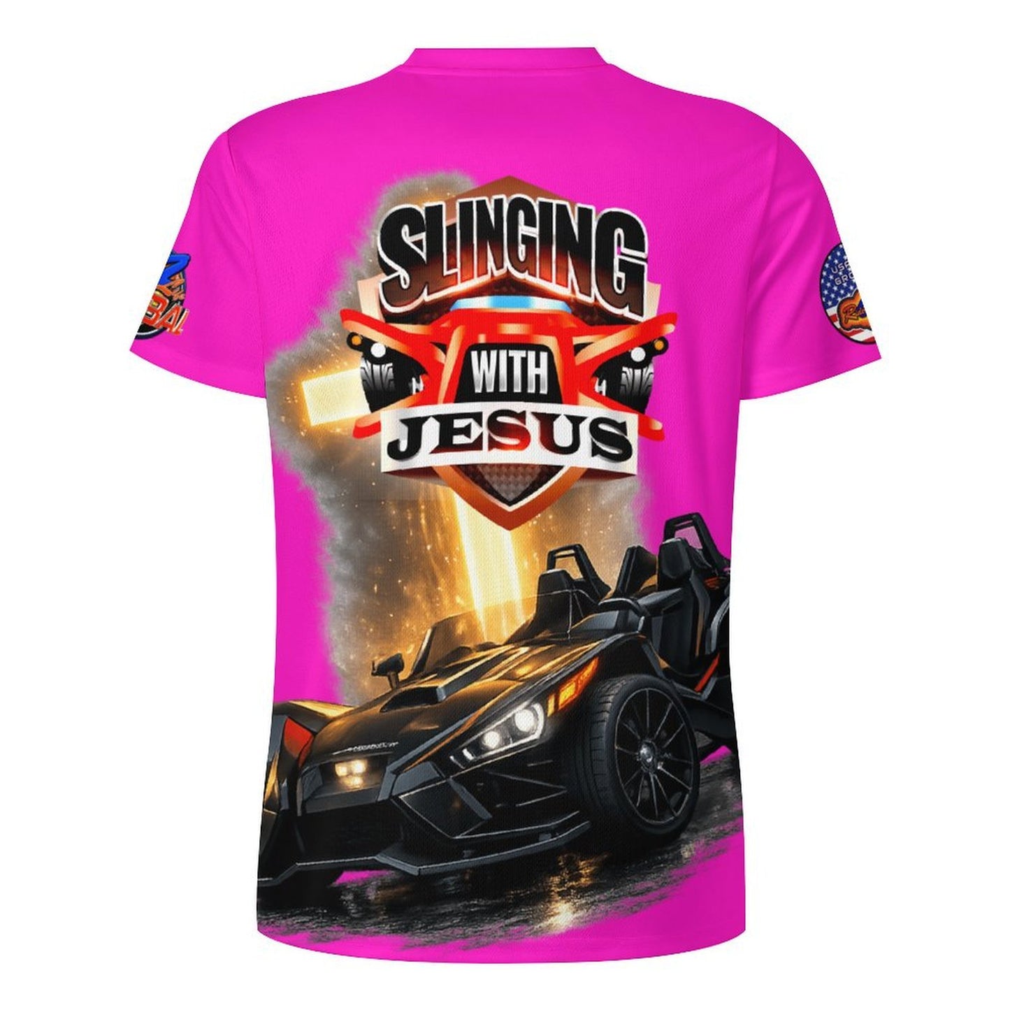 R4L The Rider's Prayer Ice Silk Tee - Pink