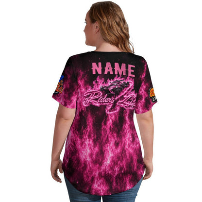 R4L Can Am Ice Silk Women's Tee Pink Flame