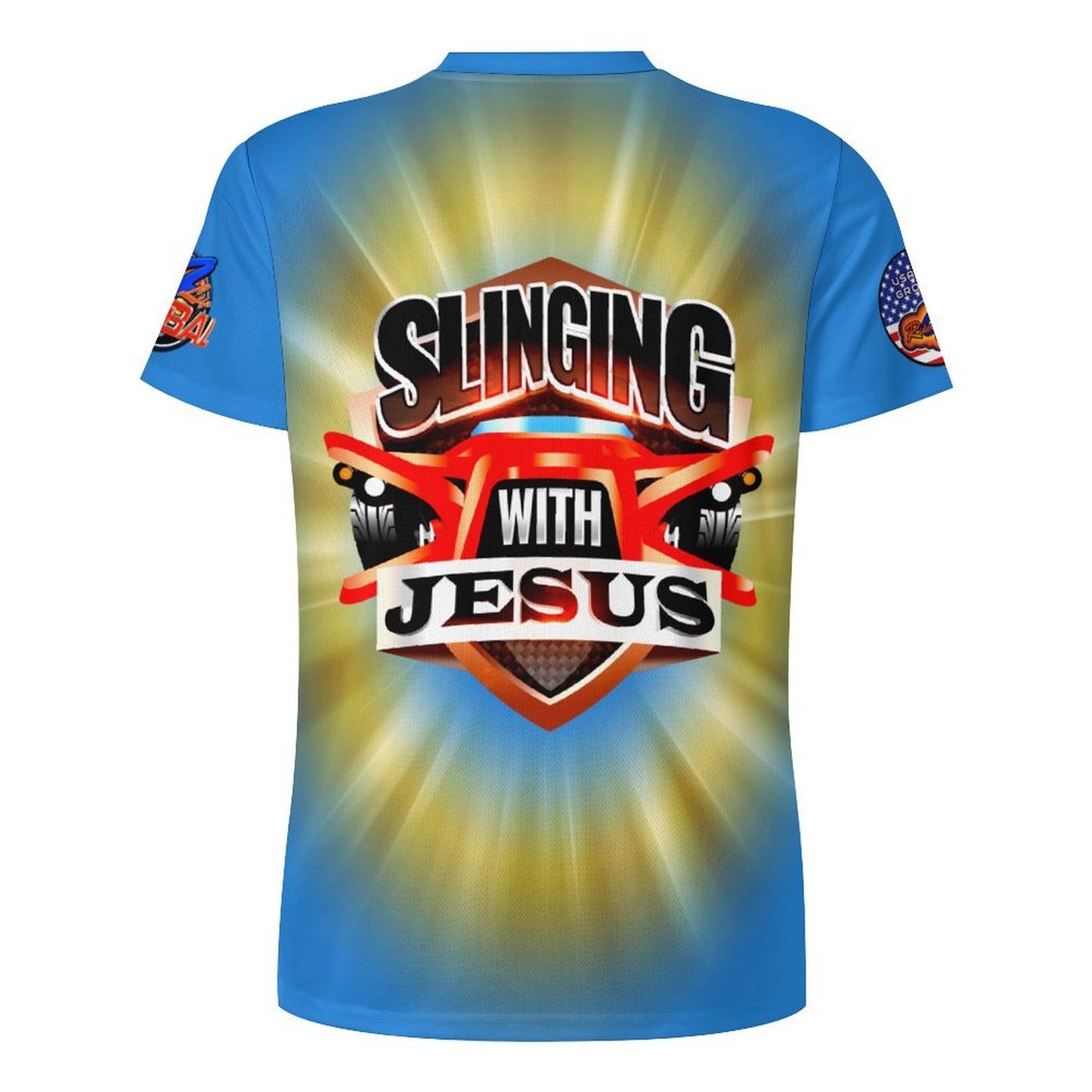 R4L Ride with Faith Ice Silk Tee - Blu
