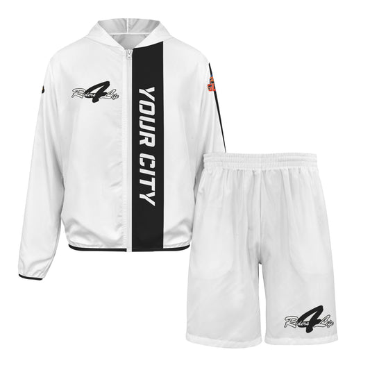 R4L 2 Piece Customizable Sun Blocking Microweight Hoodie & Shorts Set