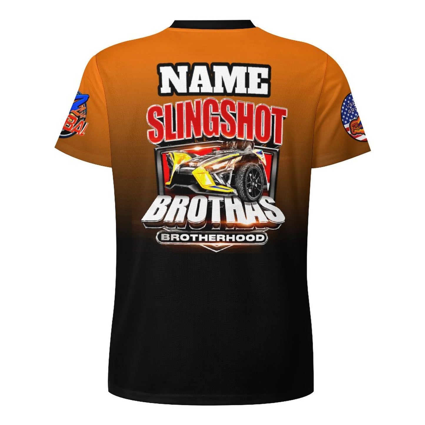 R4L Slingshot Brothas Ice Silk Tee Org Gradient