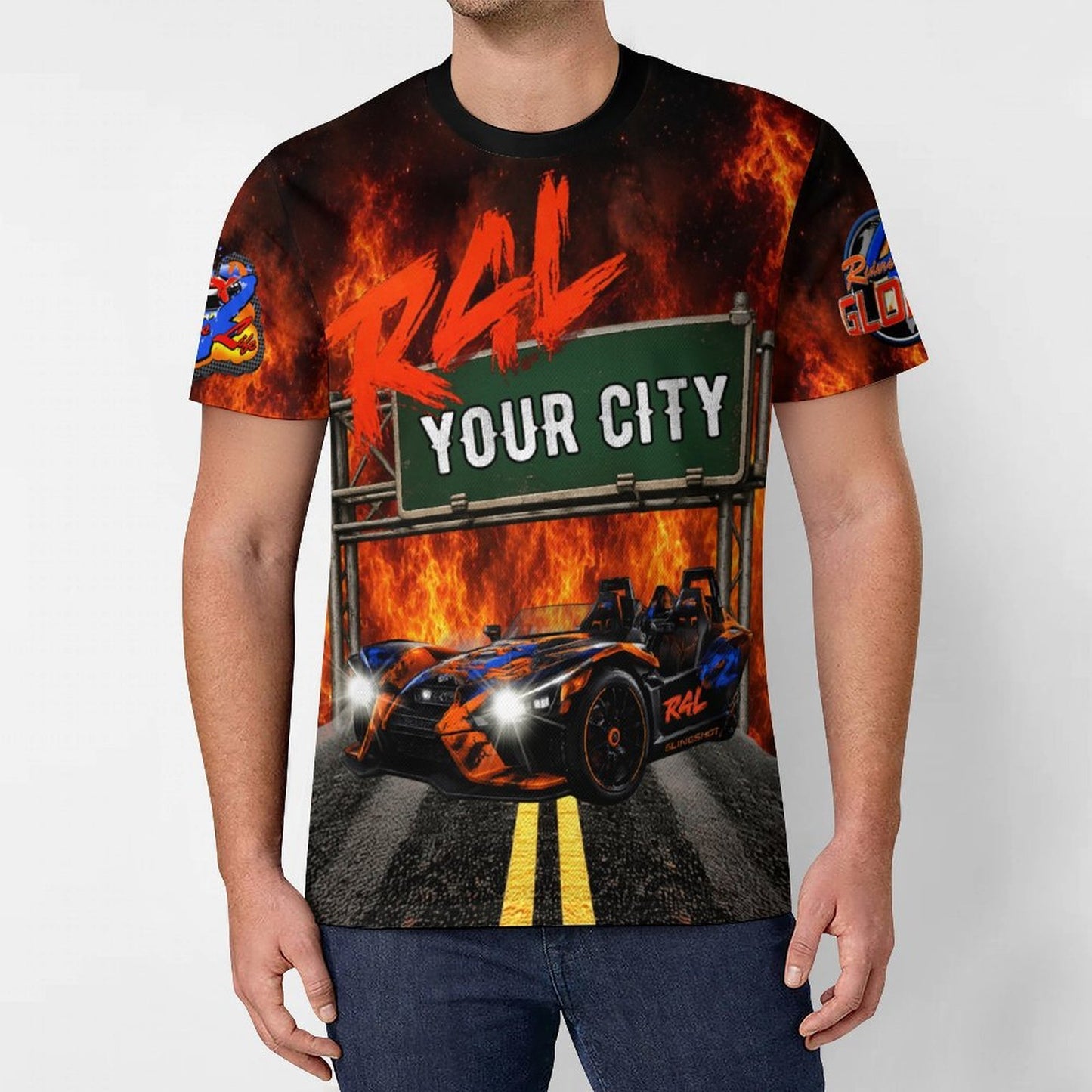 R4L Slingshot Ice Silk Tee Orange Flame