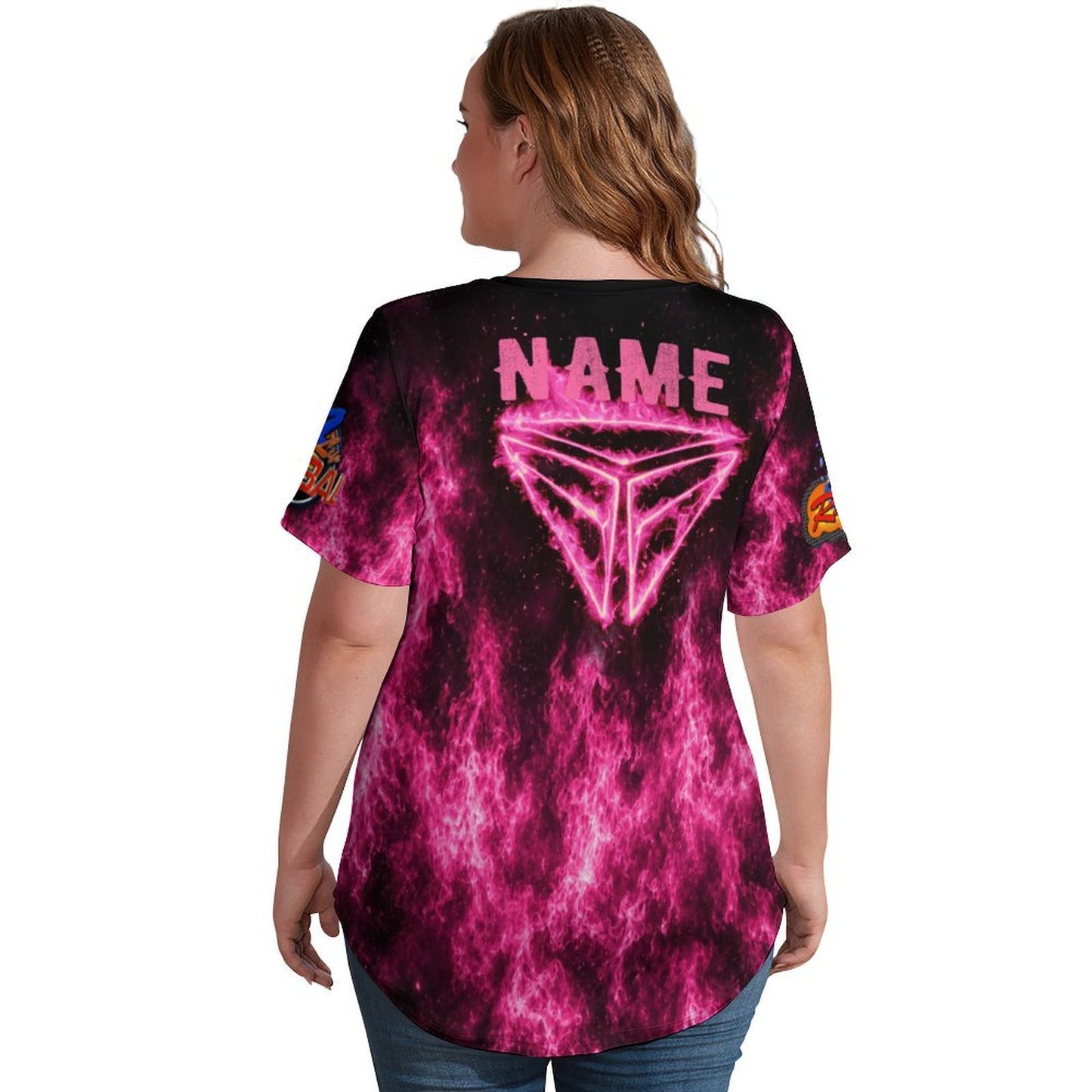 R4L Slingshot Ice Silk Women's Tee Pink Flame