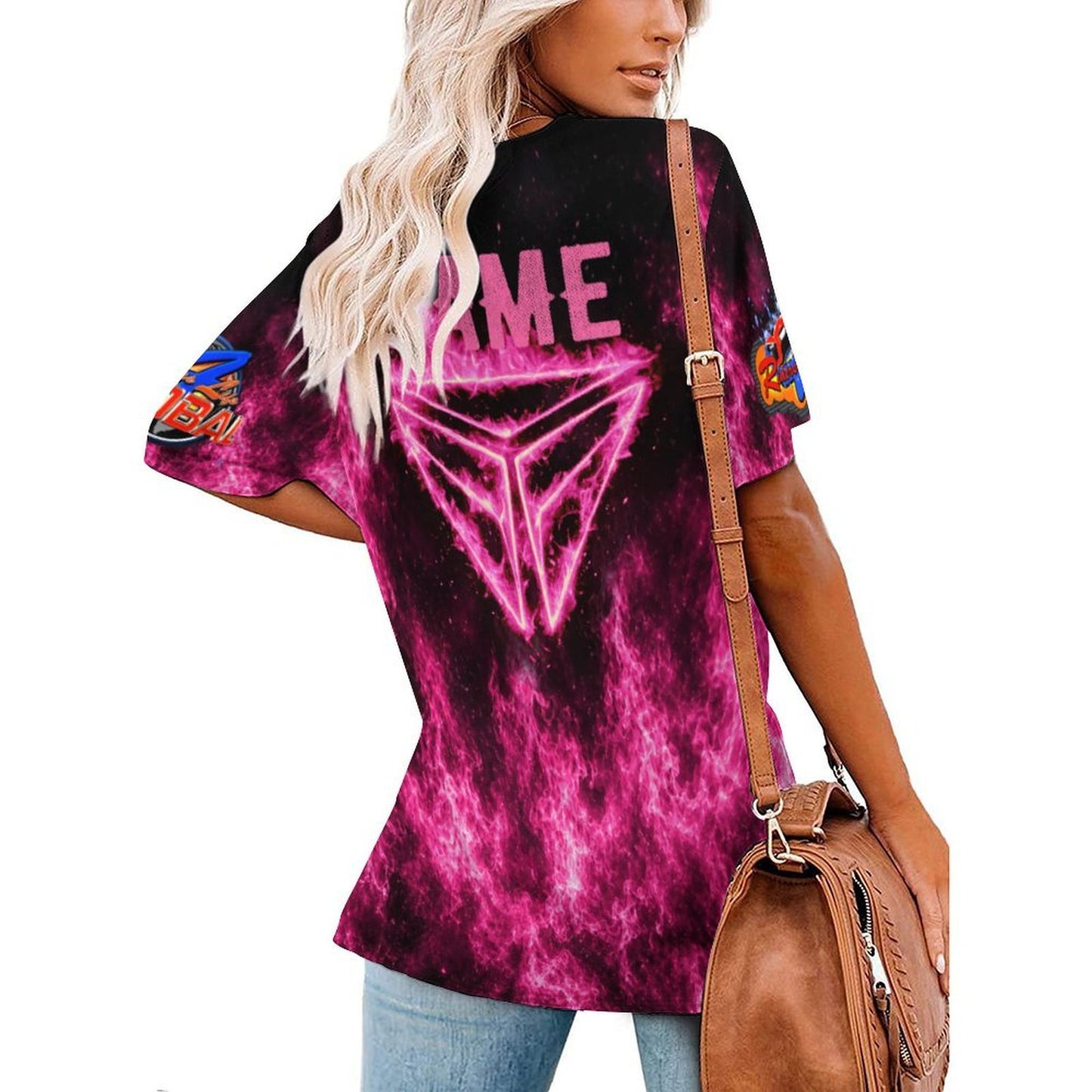 R4L Slingshot Ice Silk Women's Tee Pink Flame