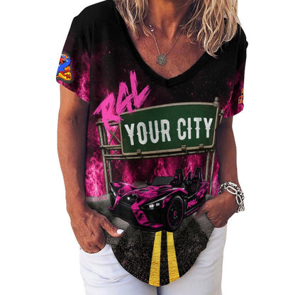 R4L Slingshot Ice Silk Women's Tee Pink Flame