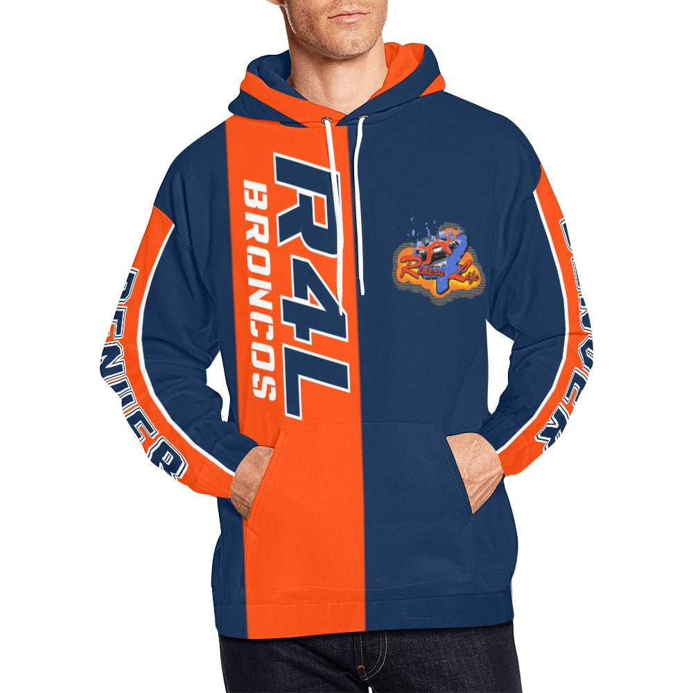 R4L Broncos Heavyweight Dry Fit Hoodie