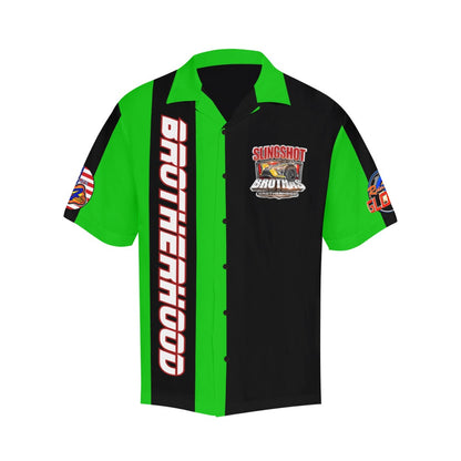R4L Slingshot Brothas Short Sleeve Button Down - Grn